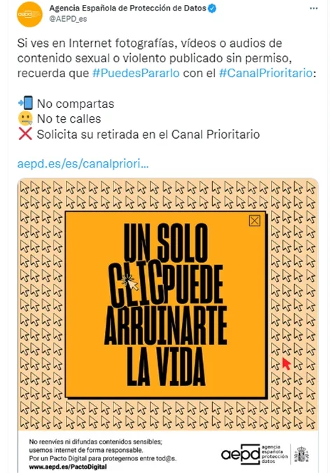 El Canal Prioritario de la AEPD
